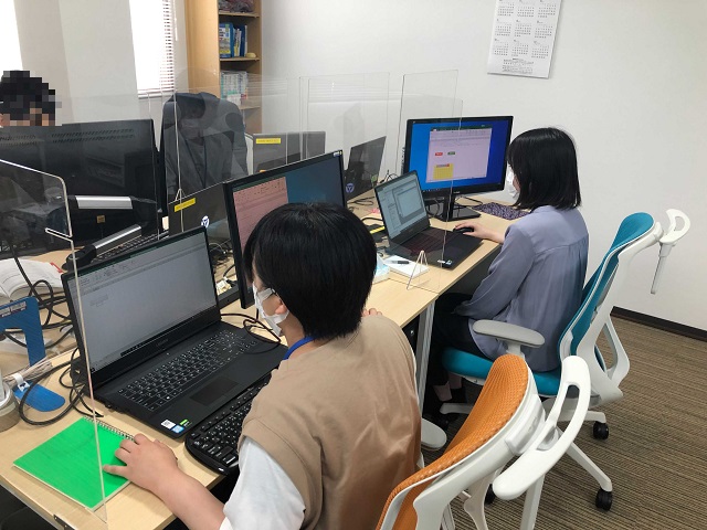 マインスイーパー開発中の風景1