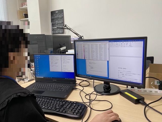 プログラミング中の風景1