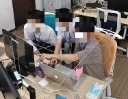 ブロック崩し作成中の風景2