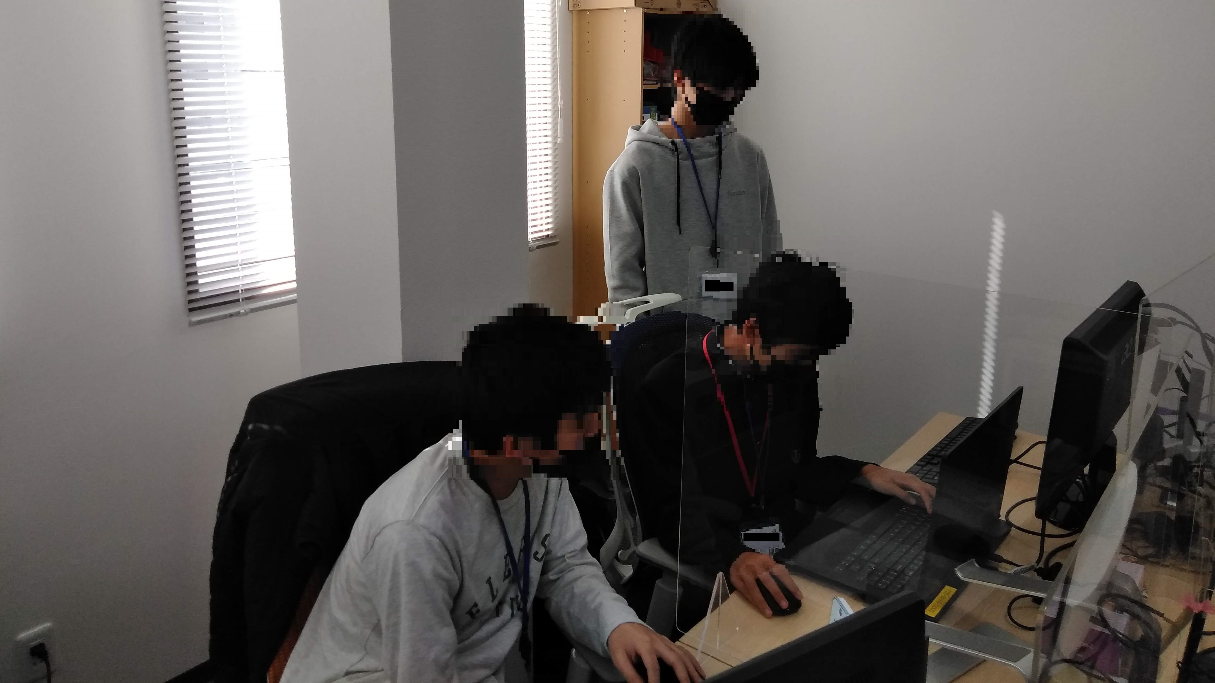 職場体験中の風景1