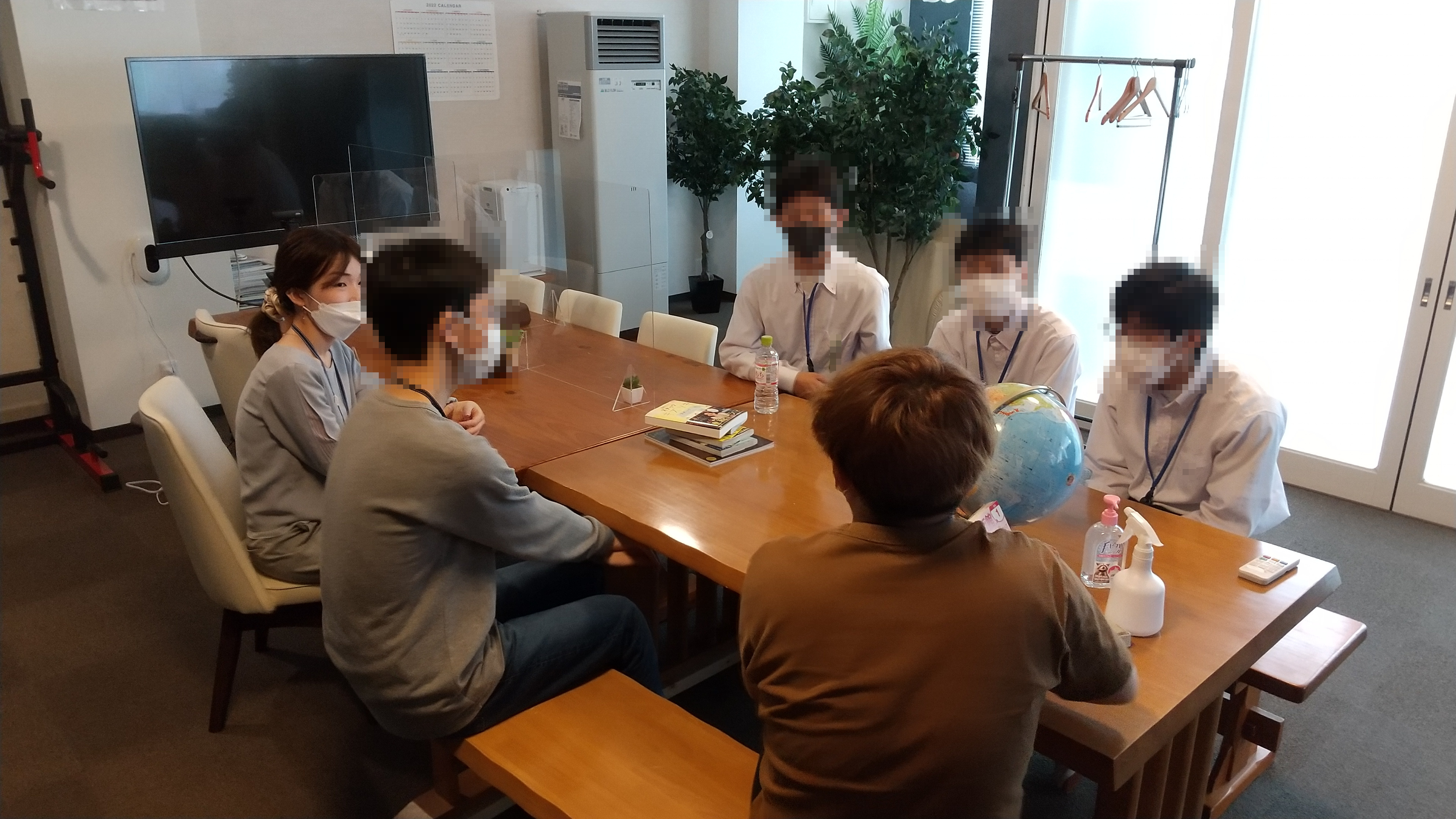 休憩時間中の風景