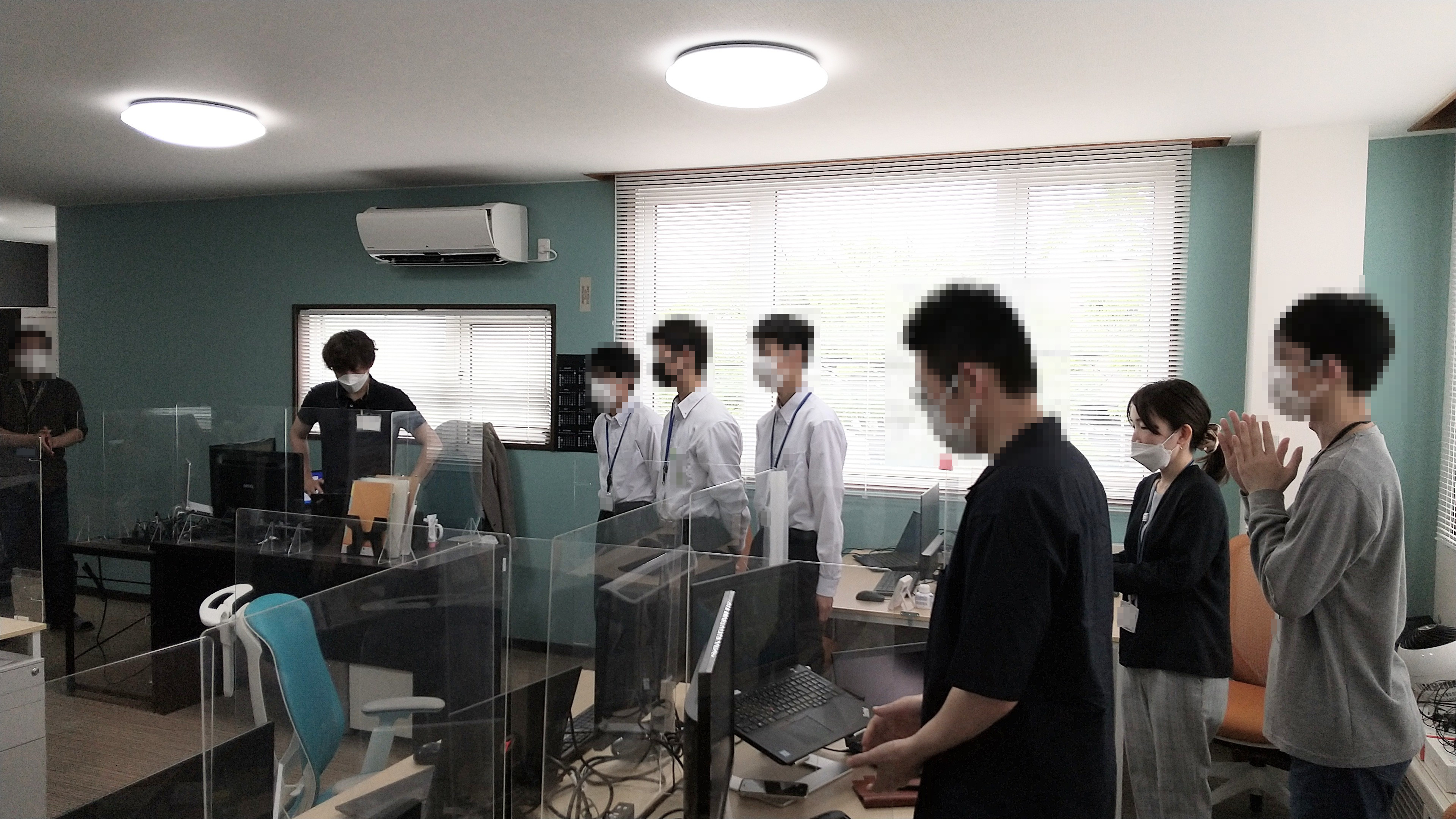 最後の挨拶の風景