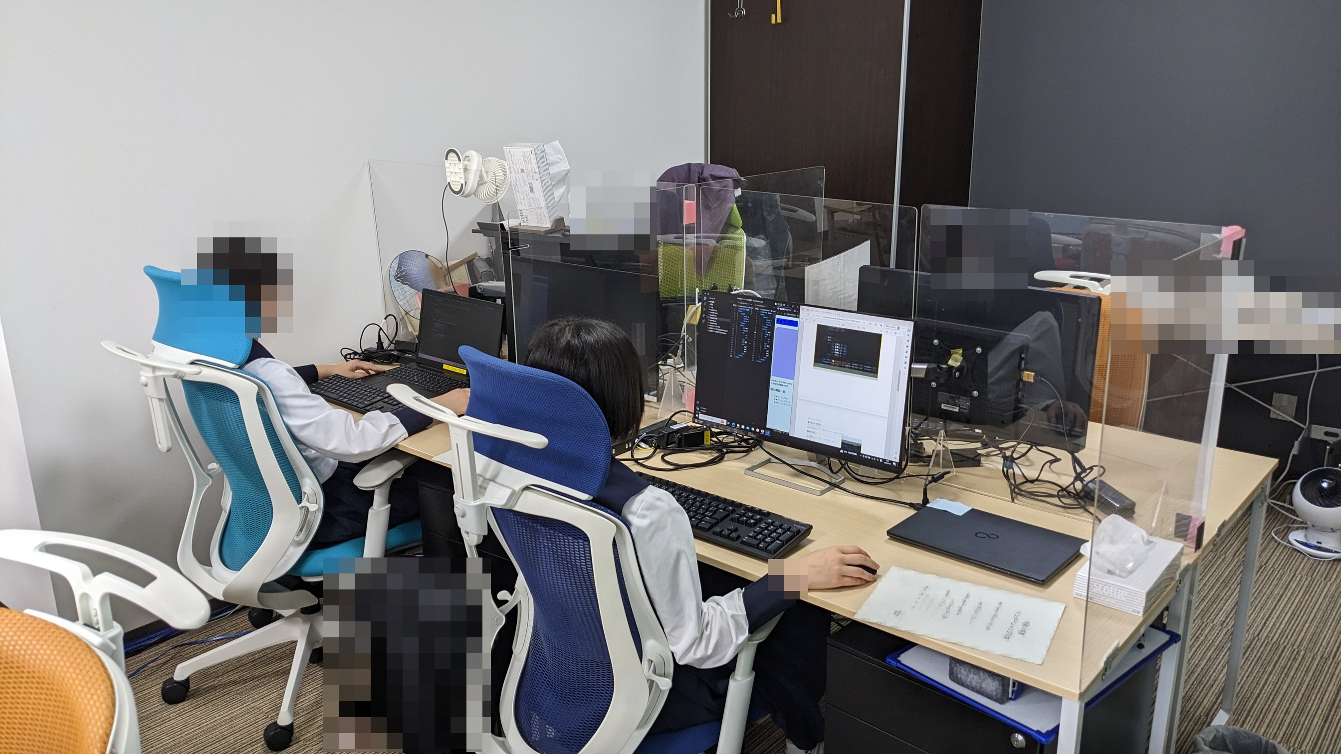 C言語プログラミング中の風景